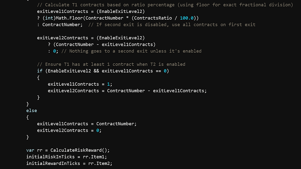 NinjaScript C# code